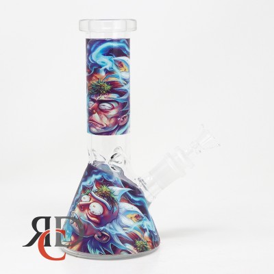 WATER PIPE BEAKER GLOW IN DARK WP1098 1CT